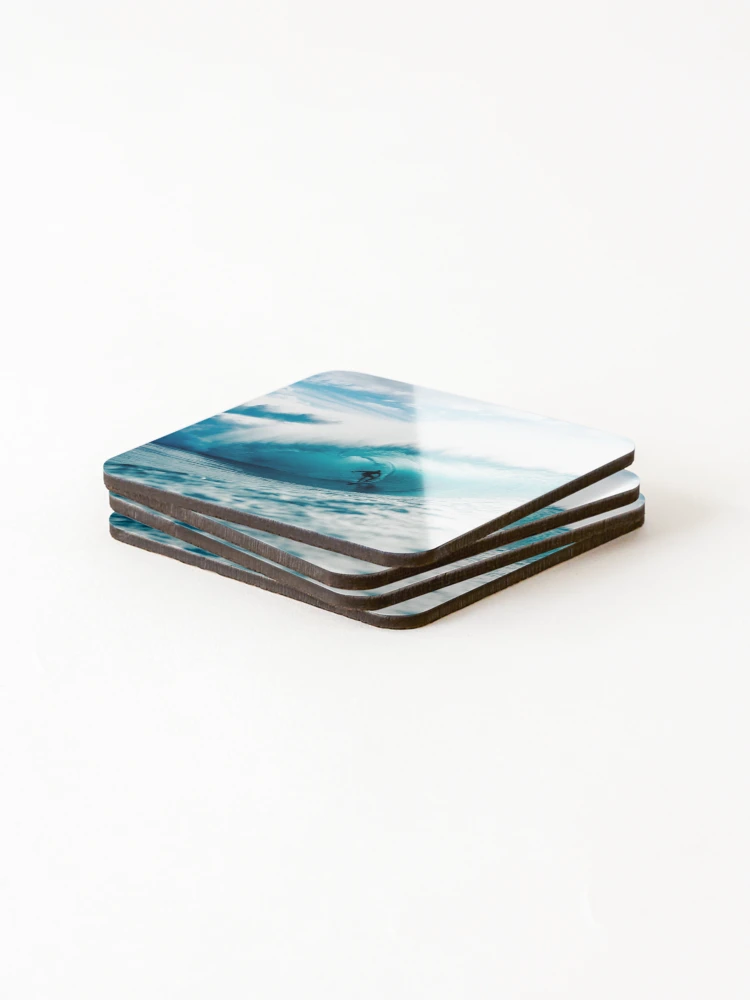 Thumbnail 4 of 5, Coasters (Set of 4), Ocean Surfing designed and sold by Petal & Paw.