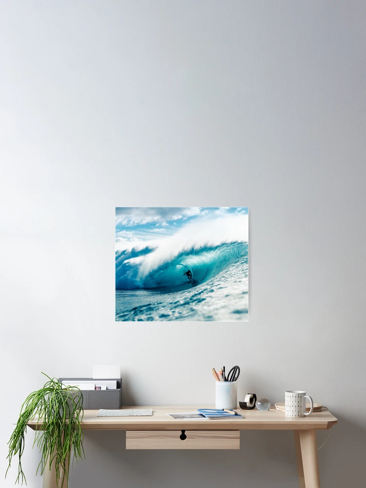 Thumbnail 2 of 3, Poster, Ocean Surfing designed and sold by Petal & Paw.