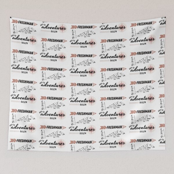 Item preview, Vintage "Freshman Year - And So, Adventures Begin" (Brown) Black Text designed and sold by dbyjane.