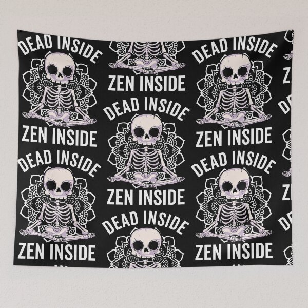 Item preview, Dead Inside Zen Inside Skeleton Yoga Halloween designed and sold by Duongvantoan.