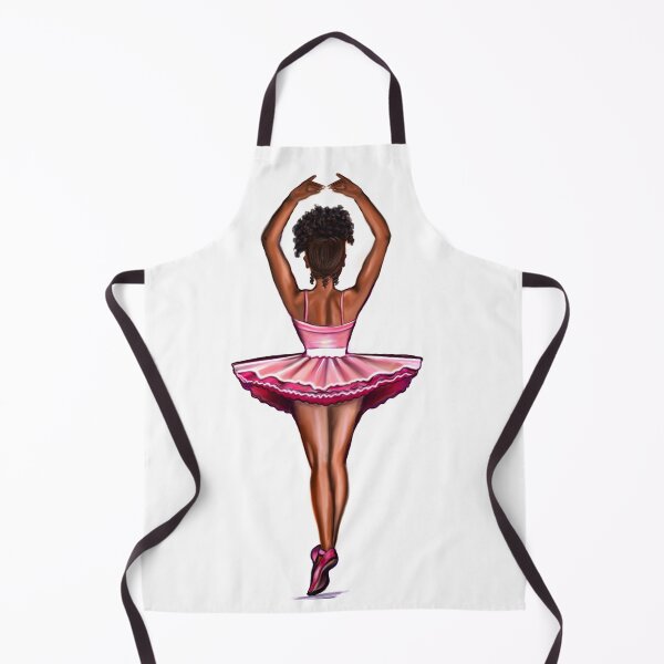 Item preview, African American ballerina in pink tutu - #012 brown skin ballerina designed and sold by Artonmytee.