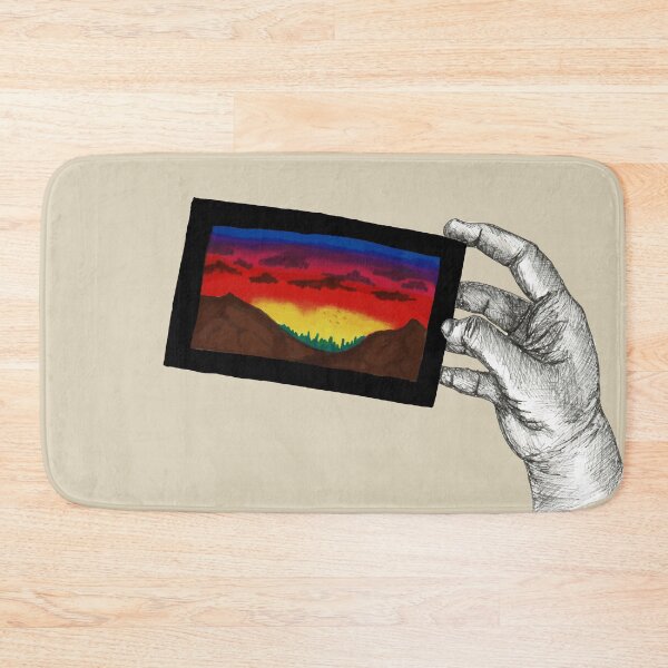 Item preview, 'Sunset In My Hand' - Hand Drawn Ink Design designed and sold by TaltalimDesign.