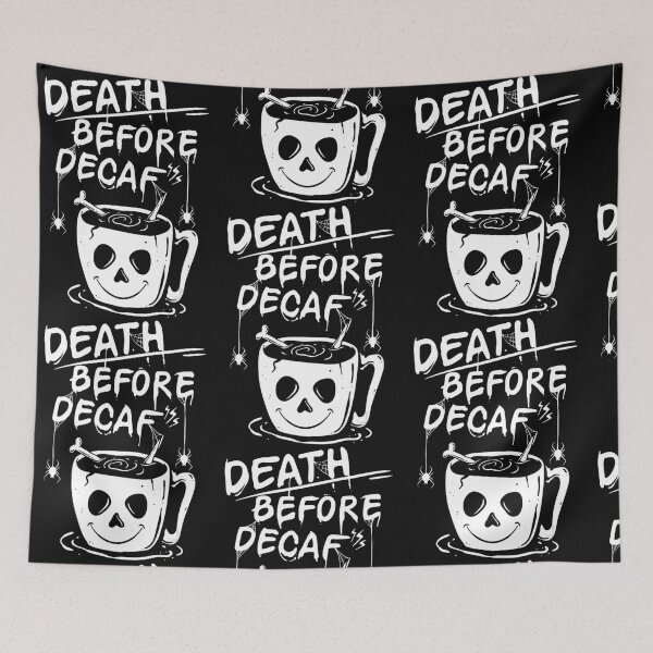 Item preview, Death Before Decaf Halloween Funny designed and sold by Duongvantoan.