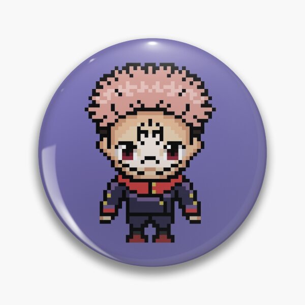 Item preview, J.K. Retro PixelArt Badge designed and sold by usagisanshop.