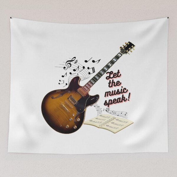 Item preview, Let the music speak! - guitar designed and sold by RinaGArt.
