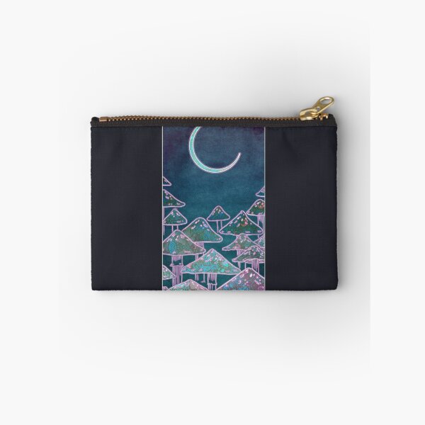 Item preview, Shining Crescent Moon and Mushrooms designed and sold by Natalie Viola .