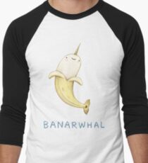 Banarwhal T-shirt baseball manches ¾