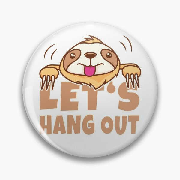 Item preview, Kopie von LET'S HANG OUT as a cute lazy cozy sloth in summer designed and sold by mabanda.