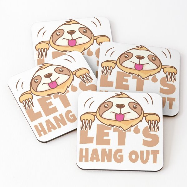 Item preview, Kopie von LET'S HANG OUT as a cute lazy cozy sloth in summer designed and sold by mabanda.