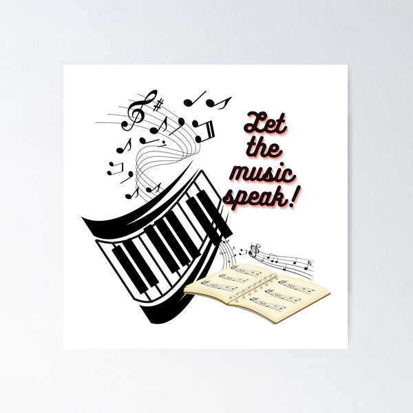 Item preview, Let the music speak! - piano designed and sold by RinaGArt.