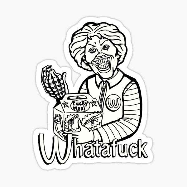 Fucky Meal Sticker For Sale By Whatafuck Redbubble 3594