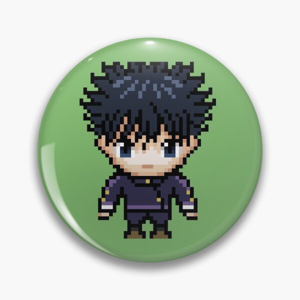 Item preview, J.K. Retro PixelArt Badge designed and sold by usagisanshop.