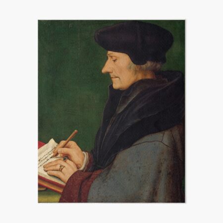 "Hans Holbein The Younger - Portrait Of Erasmus Of Rotterdam Writing ...