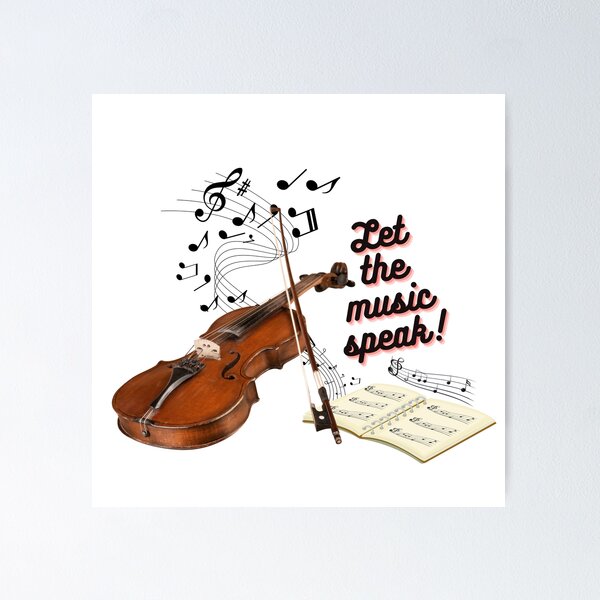 Item preview, Let the music speak! - violin designed and sold by RinaGArt.