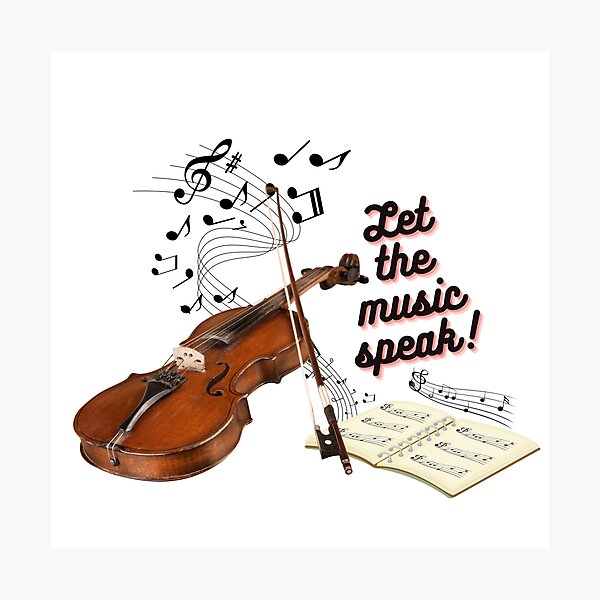 Item preview, Let the music speak! - violin designed and sold by RinaGArt.