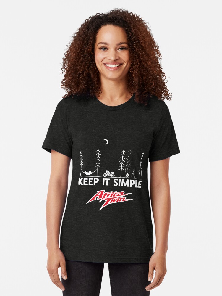 Alternate view of Africa Twin KISS Tri-blend T-Shirt
