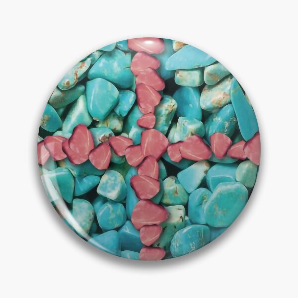 Item preview, Turquoise mineral blue and red designed and sold by Pavnud.