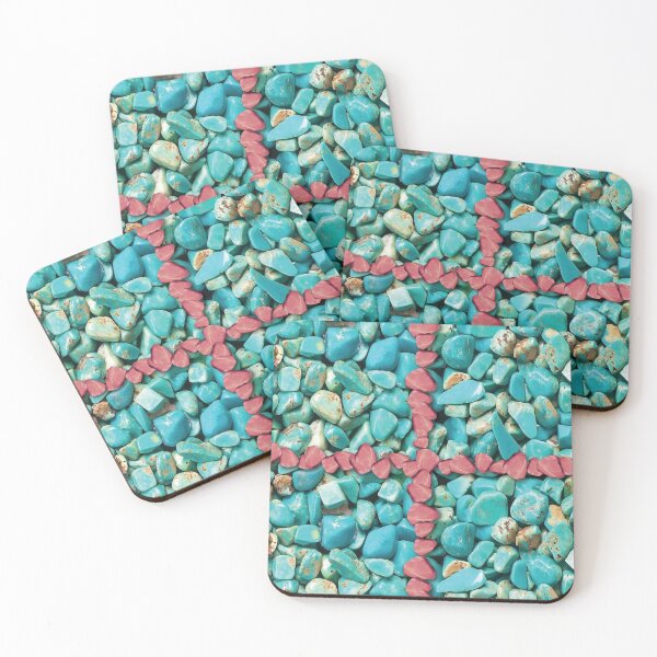 Item preview, Turquoise mineral blue and red designed and sold by Pavnud.
