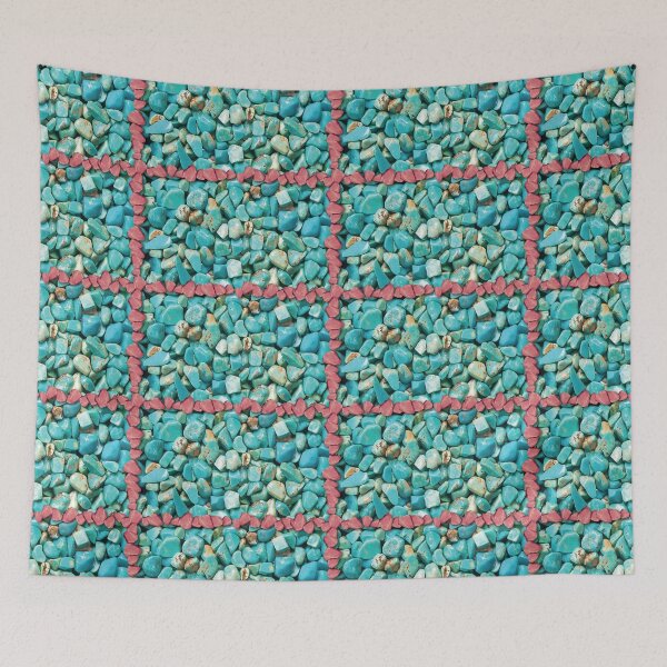 Item preview, Turquoise mineral blue and red designed and sold by Pavnud.