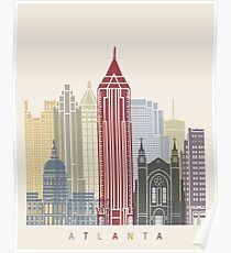 Atlanta Skyline Poster Poster