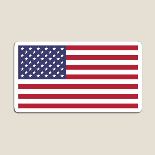 Patriotic Red White Blue Stars And Stripes Flag Magnet