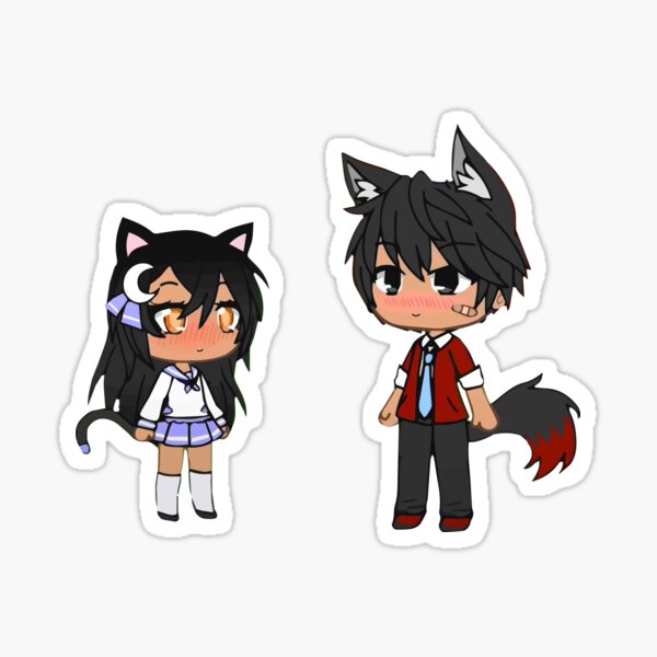 Aphmau and Aaron Mystreet Aarmau Love Sticker