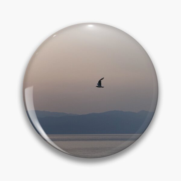 Item preview, single gull at sunset Lake Ohrid designed and sold by distracted.
