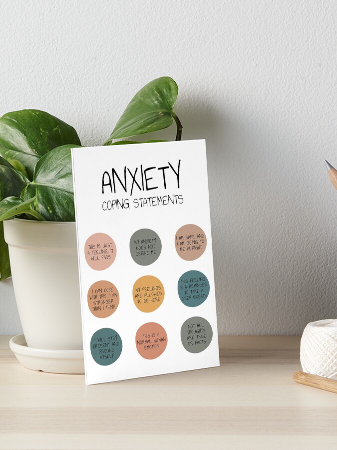 Thumbnail 1 von 2, Galeriedruck, Erklärungen zur Angstbewältigung designt und verkauft von TherapyTools.