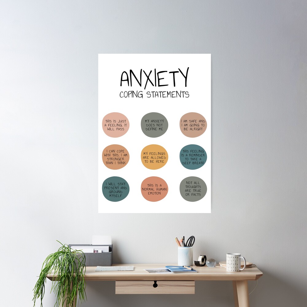 "Anxiety Coping Statements Anxiety Help Management Mental Health Self