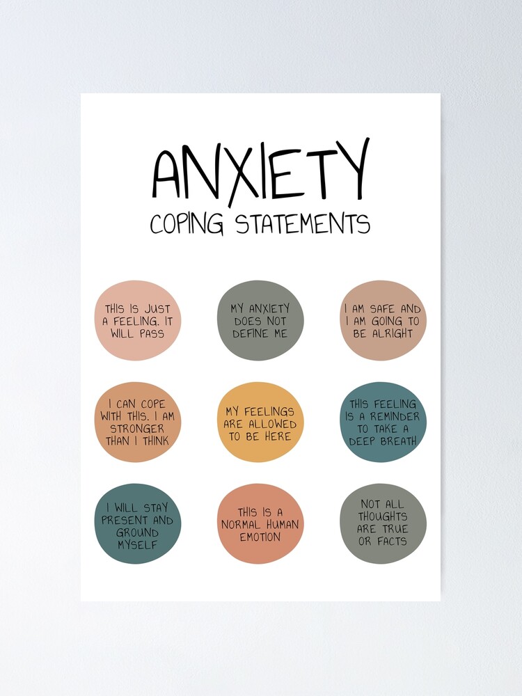 Anxiety Coping Statements Anxiety Help Management Mental Health