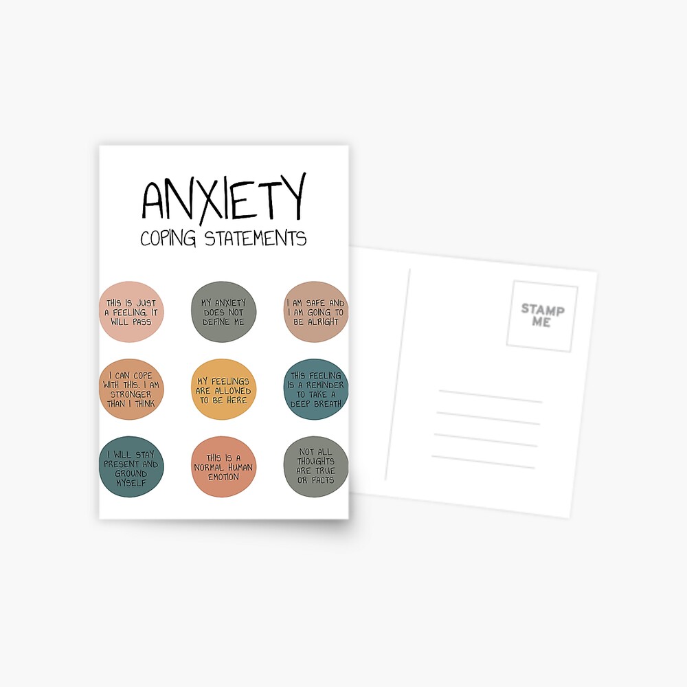 Anxiety Coping Statements Anxiety Help Management Mental