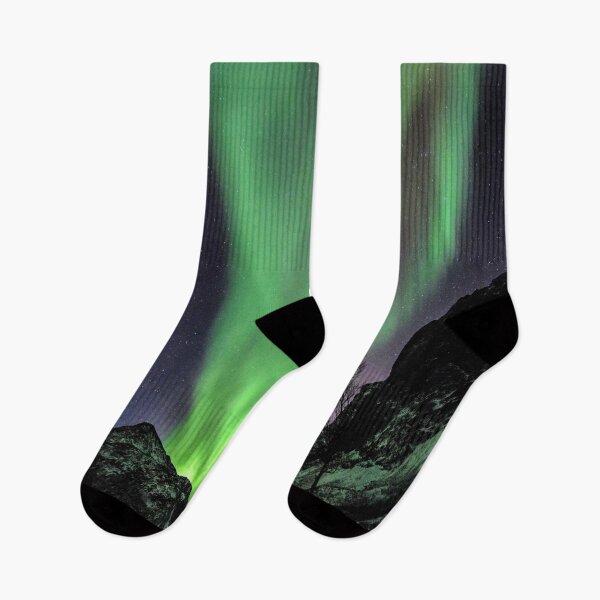 Item preview, Snow Covered Mountain, Stars and Northern Lights designed and sold by Happiness Creators.