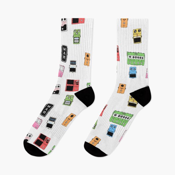 Item preview, GUITAR PEDALS Sticker Pack / All Over Print / Mug Recording Studio Engineer Guitarist Gear Foot Effect Pedals Music Illustration Mug Sticker T-Shirt Etc... designed and sold by blueversion.