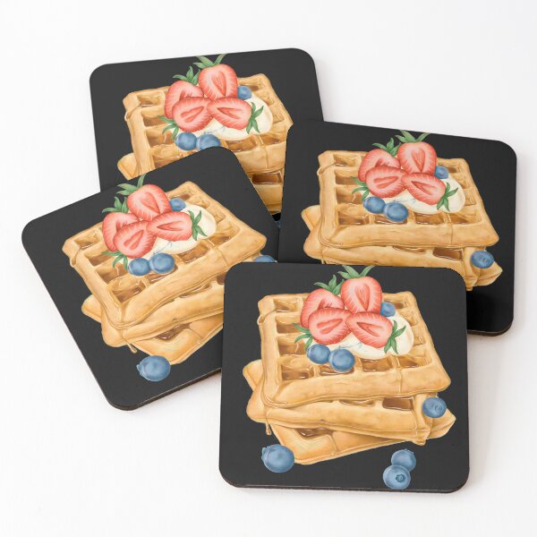 Item preview, Hand drawn sweet waffles  designed and sold by Tiboga19.