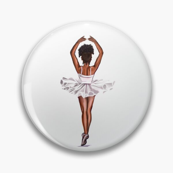 Item preview, African American ballerina in white tutu #011- brown skin ballerina. Top 100 of the best. designed and sold by Artonmytee.