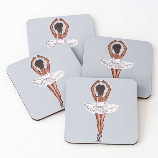 Item preview, African American ballerina in white tutu #011- brown skin ballerina. Top 100 of the best. designed and sold by Artonmytee.