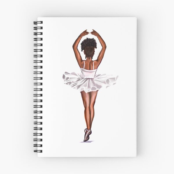 Item preview, African American ballerina in white tutu #011- brown skin ballerina. Top 100 of the best. designed and sold by Artonmytee.