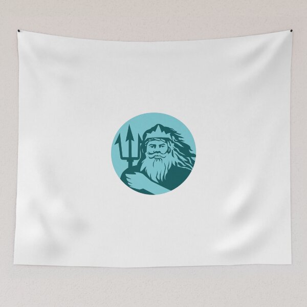 Item preview, Triton Trident Front Circle Retro designed and sold by patrimonio.