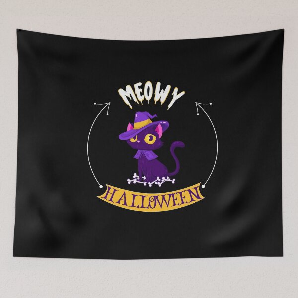 Item preview, Meowy Halloween Funny Cat Design - Illustration designed and sold by Petsyy.