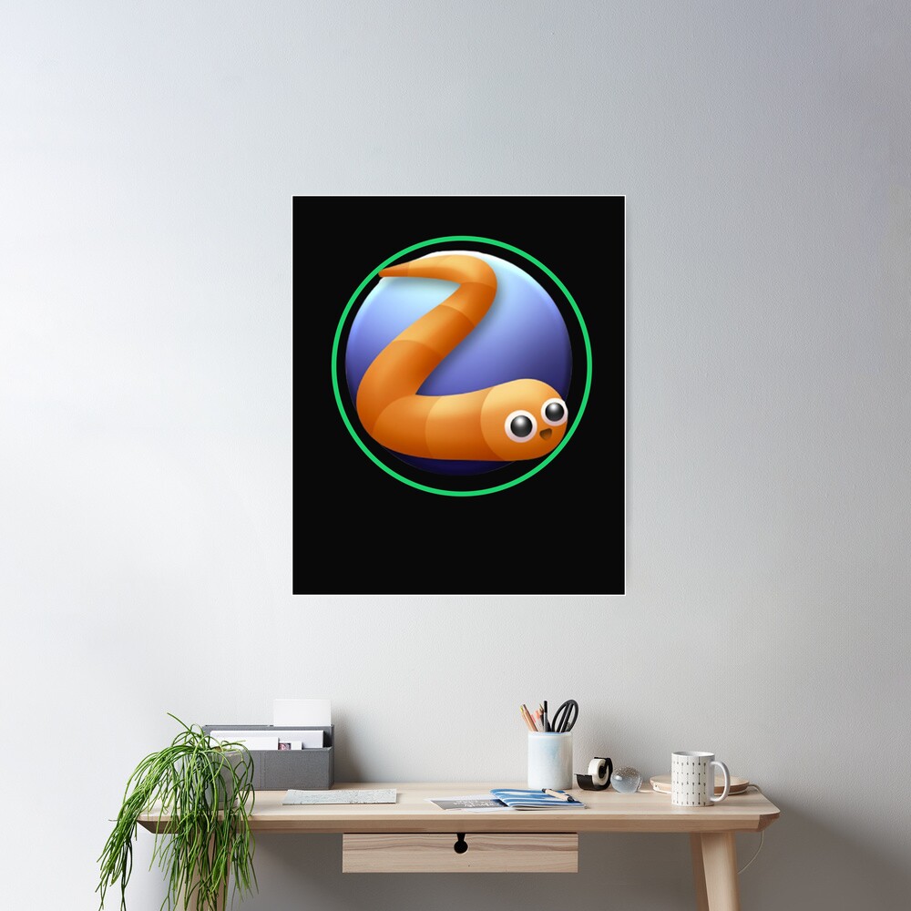 Slither io game sticker Poster for Sale by Jnrhhose