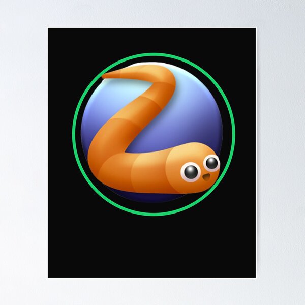 slither io game worm snake Poster for Sale by emcazalet