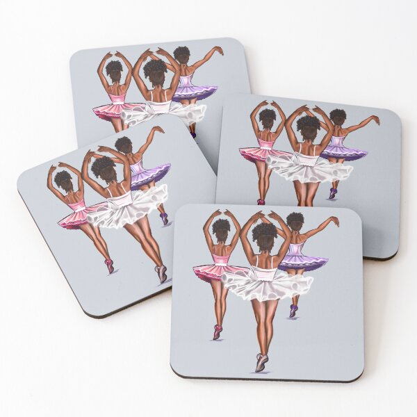 Item preview, African American ballerina - brown skin ballerinas dancing ballet designed and sold by Artonmytee.