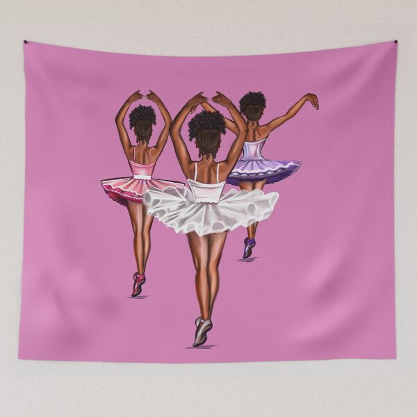 Item preview, African American ballerina - brown skin ballerinas dancing ballet designed and sold by Artonmytee.
