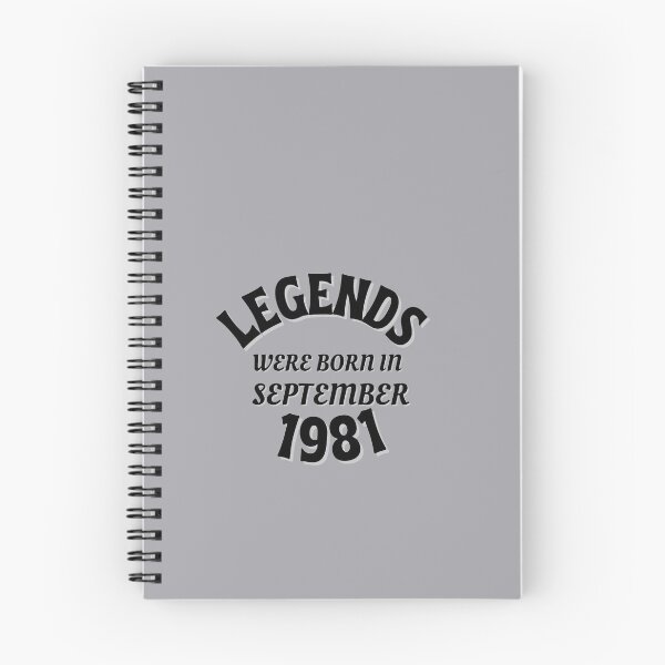 Item preview, Legends Were Born in September1981 A Great Birthday Gift What to Buy When You Don't Know What to Give designed and sold by NelleD.
