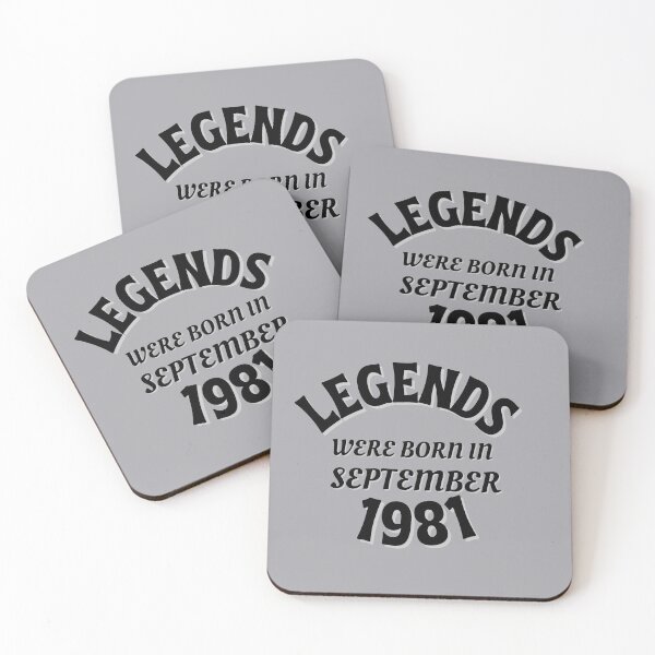 Item preview, Legends Were Born in September1981 A Great Birthday Gift What to Buy When You Don't Know What to Give designed and sold by NelleD.