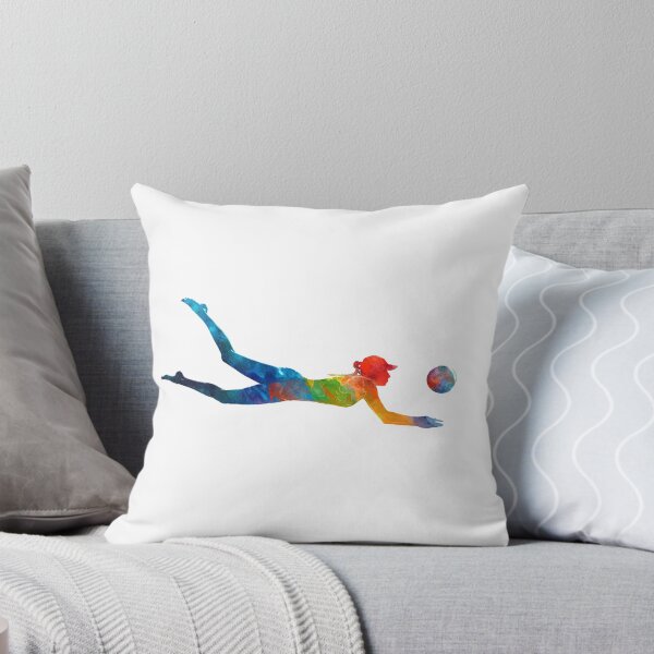 Aperçu de l'œuvre Femme beach volley ball player 01 à l'aquarelle créée et vendue par paulrommer.