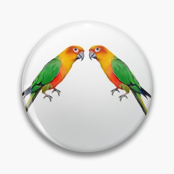 Item preview, Two Colourful Parrots as Companions designed and sold by VIVEK KUMAR RAI.