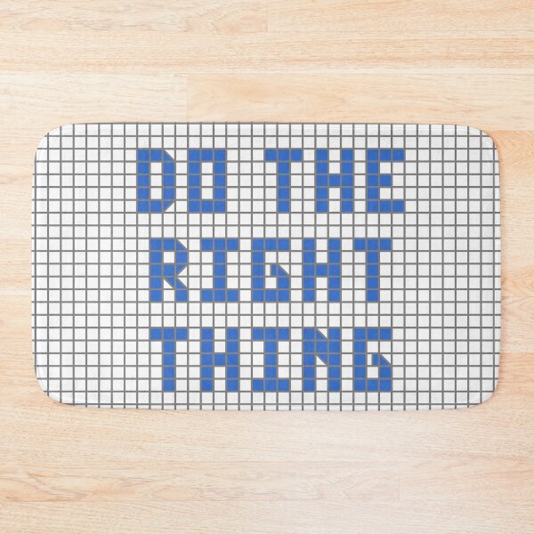 Item preview, Rightness and Justice: Do the Right Thing (blue tiles) designed and sold by Ofeefee.
