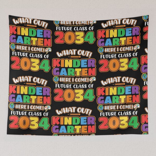 Item preview, Kids Watch Out Kindergarten Here I Come Girls designed and sold by Duongvantoan.