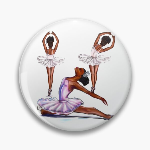 Item preview, African American  ballerina -#010 brown skin ballerinas. Top 100 best ballet gifts designed and sold by Artonmytee.